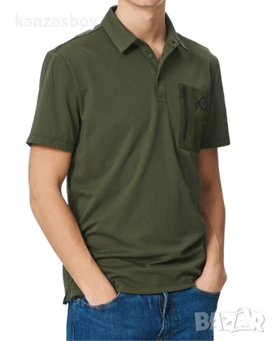 j.lindeberg naim nylon patch polo - страхотна мъжка тениска КАТО НОВА М, снимка 2 - Тениски - 51379625