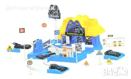 Писта паркинг на Батман с 3 коли, Batman, снимка 3 - Коли, камиони, мотори, писти - 50293241