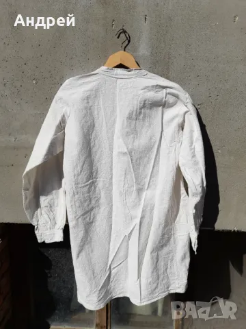 Старинна Мъжка кенарена риза #9, снимка 4 - Антикварни и старинни предмети - 49532354