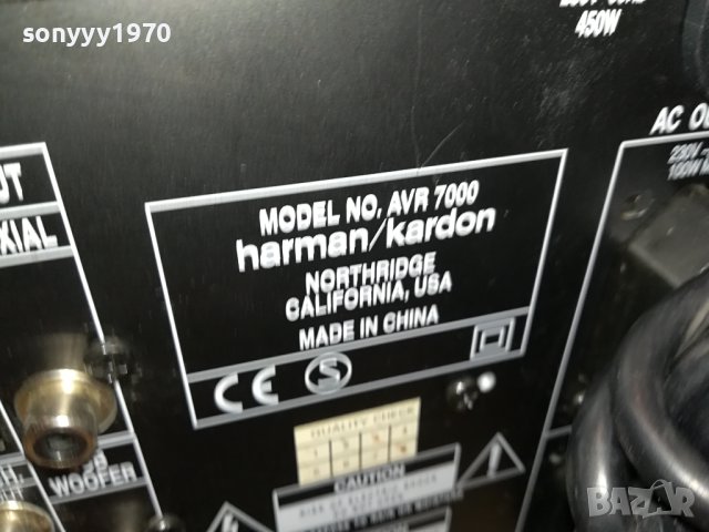 HARMAN/KARDON AVR7000 MONSTER RECEIVER-SWISS LNV1807231528, снимка 17 - Ресийвъри, усилватели, смесителни пултове - 41586994