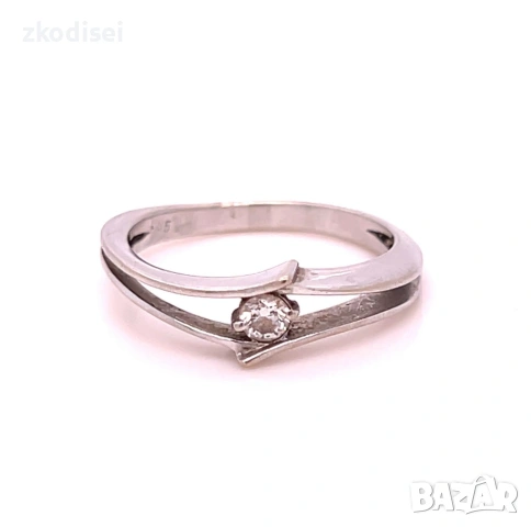 Златен дамски пръстен с диамант 2,98гр. размер:58 14кр. проба:585 модел:36771-5