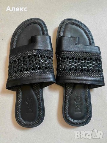 Мъжки чехли D&G естествена кожа, снимка 1