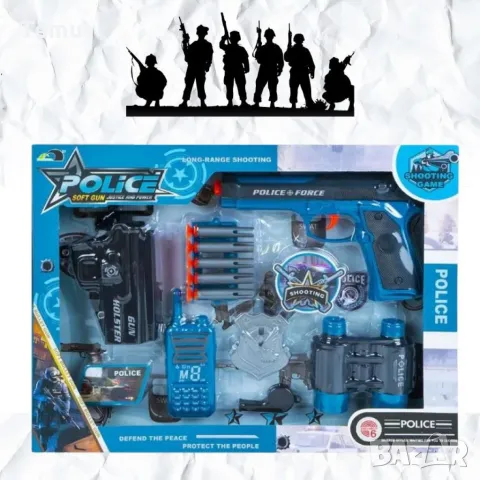 Детски полицейски комплект 7 части, снимка 1