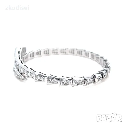Златна дамска гривна с диаманти Bulgari 3,30Ct. 18кр. модел:43055-1, снимка 4 - Гривни - 55846086