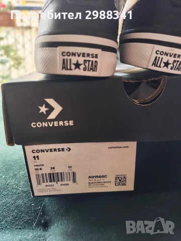 Детски обувки Converse за момче, 28 размер, чисто нови от САЩ!, снимка 3 - Детски обувки - 50663470