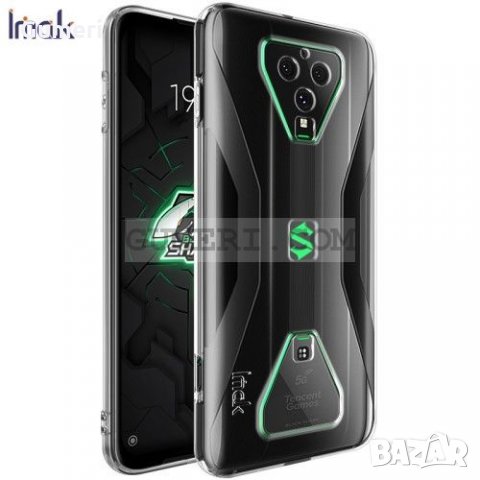 Xiaomi Black Shark 3 Pro - Силиконов Гръб със Защита за Камерата - Прозрачен, снимка 2 - Калъфи, кейсове - 34201736