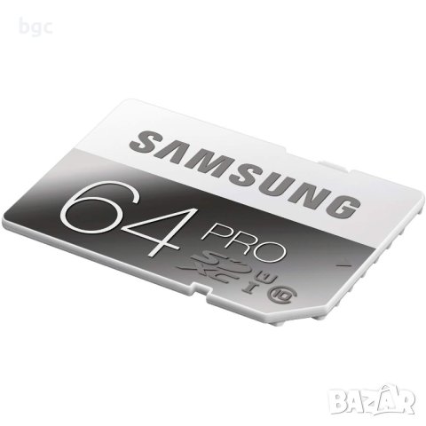 Нова Карта памет Samsung SDXC PRO 64GB, Class 10, USH-I, 60месеца гаранция, снимка 2 - Карти памет - 42418565