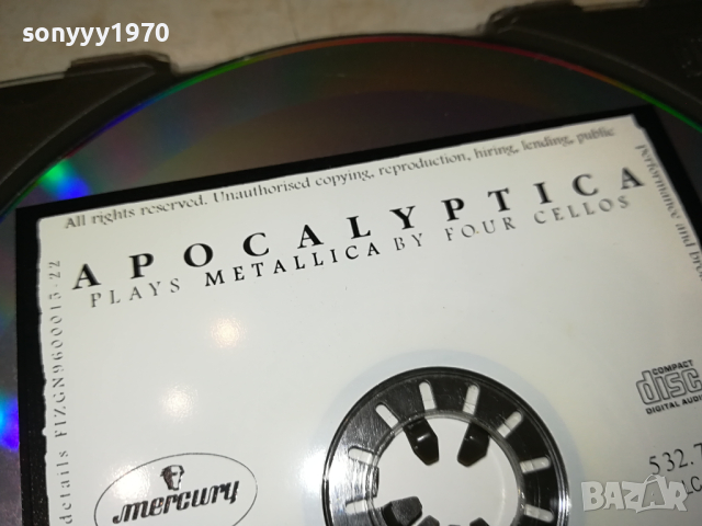 APOCALIYPTICA CD-ВНОС GERMANY 1603241710, снимка 16 - CD дискове - 44794599