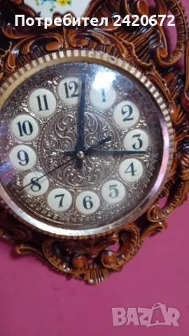ретро стенен часовник барок, снимка 5 - Антикварни и старинни предмети - 51293917