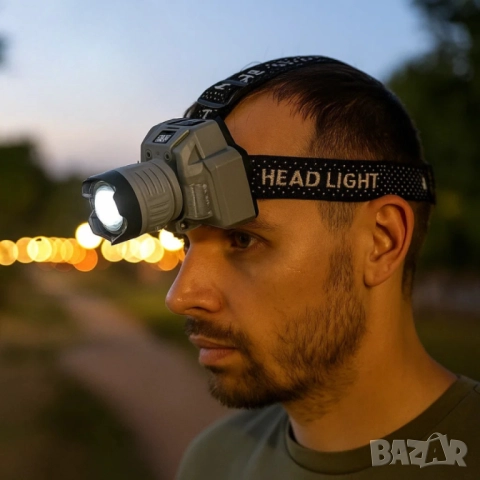 Челник за глава с интелигентно управление с движение и LED дисплей HX-915S, снимка 2 - Други стоки за дома - 51948561