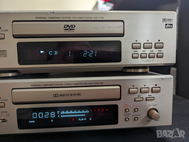 Denon DRR-F100 касетъчен дек и DVD-F100 плеер, снимка 3 - Декове - 44716371