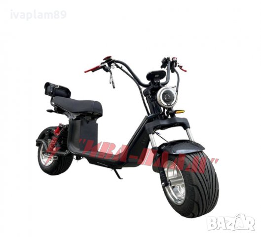 Електрически скутер ’Harley’-3000W,60V,22aH+Преносима батерия+Bluetooth+Аларма+ЛИЗИНГ, снимка 5 - Мотоциклети и мототехника - 39497463