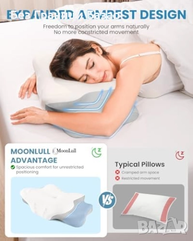 Нова Мемори пяна възглавница за сън и облекчаване на болки във врата, снимка 6 - Възглавници - 51888868