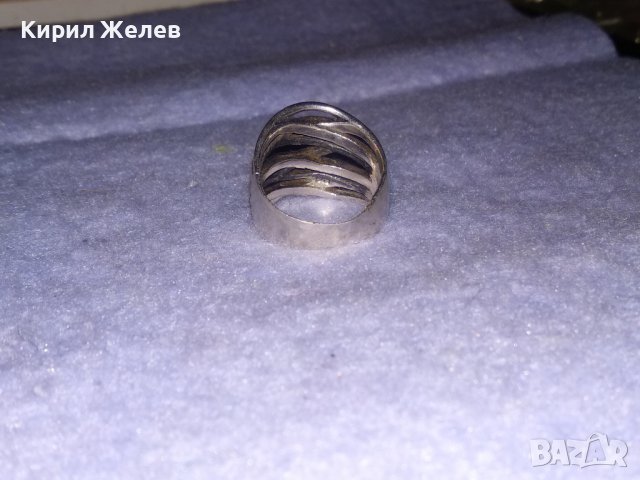 ШИКОЗЕН АЖУРЕН СРЕБЪРЕН АРТ ДИЗАЙН ПРЪСТЕН СРЕБРО 925 МАЙСТОРСКО БИЖУ 26916, снимка 14 - Пръстени - 39547538