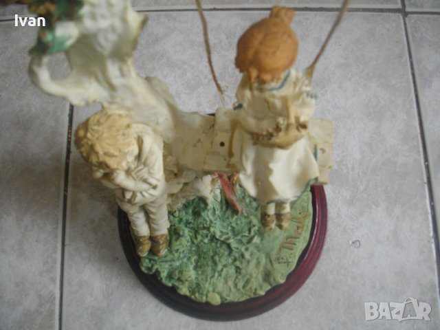 Capodimonte-31см Винтидж Порцелан Статуетка/Фигура,Подпис от Бруно Мерли-Bruno Merli-1983 Florence, снимка 2 - Статуетки - 39964138