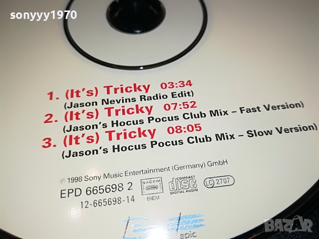 RUN DMC IT S TRICKY CD-SONY MUSIC GERMANY 0404231328, снимка 17 - CD дискове - 40250271