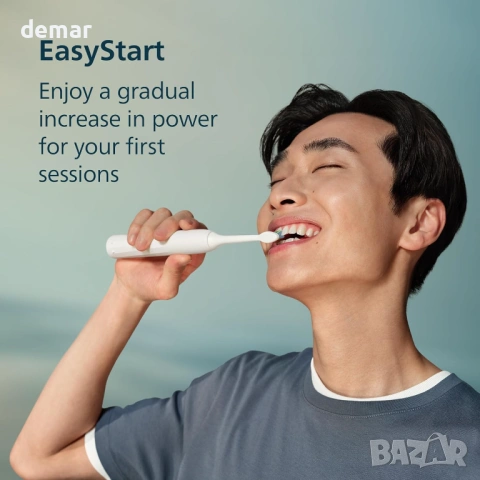 Електрическа четка за зъби Philips Sonicare серия 2000, бяла,HX4021/01, снимка 5 - Други - 53705701