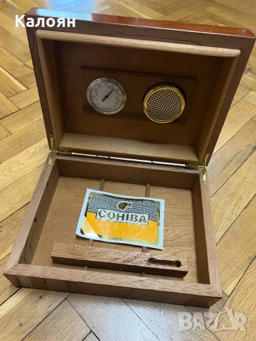 Дървена кутия за съхранение на пури, снимка 3 - Декорация за дома - 50529897