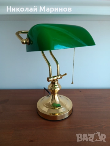 Банкерска лампа, снимка 2 - Настолни лампи - 52502854