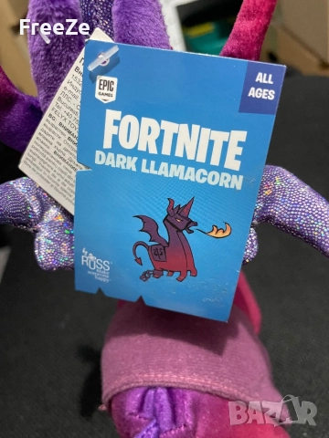  Плюшена играчка Jazwares Games: Fortnite - Dark Llamacorn, снимка 7 - Плюшени играчки - 52850049