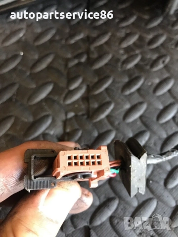 Огледало за предна лява RHD врата син цвят за Peugeot 407 (2006) 015821, снимка 2 - Части - 53683860