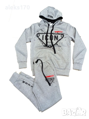 Мъжки комплект  сив