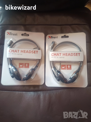 Trust лот от два броя жични слушалки с микрофон НОВИ, снимка 1