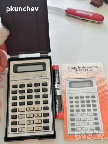 Ретро калкулатор Texas Instruments TI-30 LCD от 1982 г., снимка 2 - Друга електроника - 44595666
