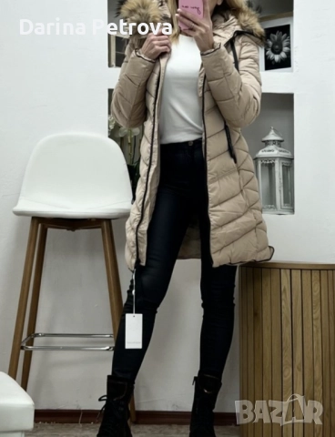 Ново дамско зимно яке с естествен пух, снимка 6 - Якета - 52347261