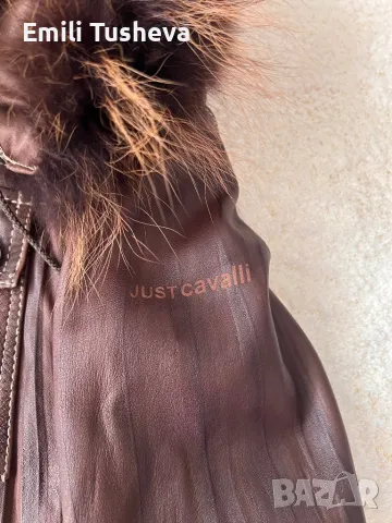 Яке Just Cavalli от естествена кожа и естествен косъм, снимка 5 - Якета - 50274781