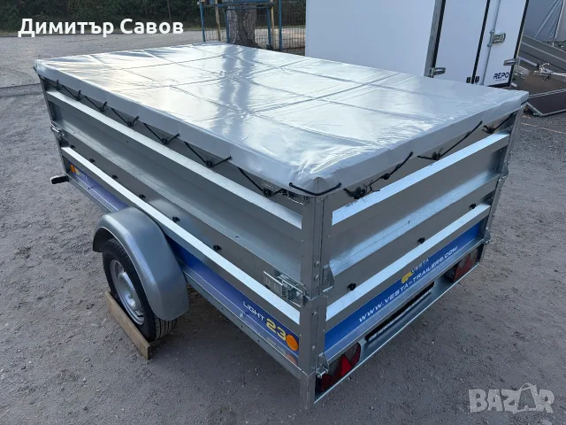 Туристическо, самосвално ремарке VESTA LIGHT 23 с допълнителни канати и плосък брезент, снимка 6 - Ремаркета - 55786342