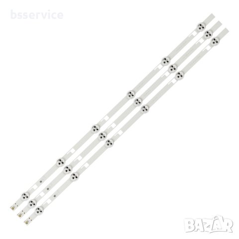 LED КОМПЛЕКТ 32'' TOSHIBA CORE 32" 6PKG REV0.2 ( 3 ЛЕНТИ ПО 6 ДИОДА 6 ВОЛТА ), снимка 2 - Части и Платки - 41291886