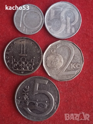 Лот монети Чехия.