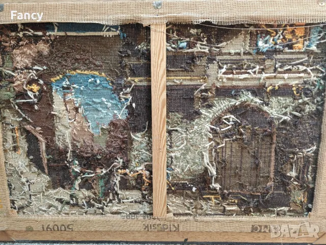 Голям гоблен едър бод, снимка 8 - Гоблени - 47883562