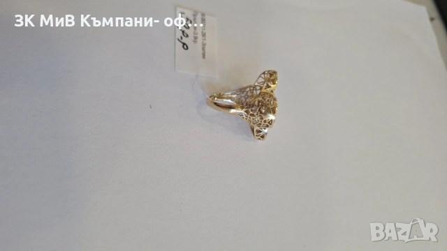 Златен Пръстен 3.9гр 00211-26, снимка 3 - Пръстени - 53664552