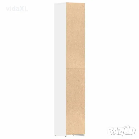 vidaXL Шкаф за баня, бял, 30x30x183,5 см, инженерно дърво, снимка 8 - Шкафове - 56147712