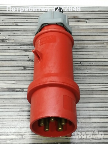 Трифазен евро щепсел 32А / немски , снимка 4 - Мрежови адаптери - 36071813