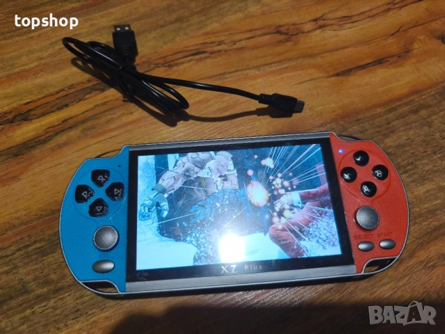 2025 Обновена X7 Plus ръчна игрова конзола с 5.1-инчов екран 8G вградена 10 000 игри, класическа ..., снимка 11 - Nintendo конзоли - 51637831