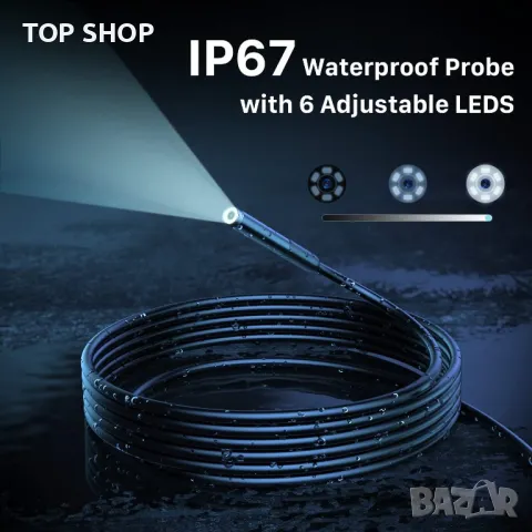 Ендоскоп с HD резолюция, 5,5 мм камера, 10, 5 и 2 метра дължина, снимка 7 - Камери - 48504759