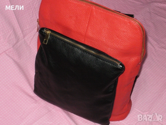 нова дамска раница естествена кожа, снимка 3 - Раници - 51811000