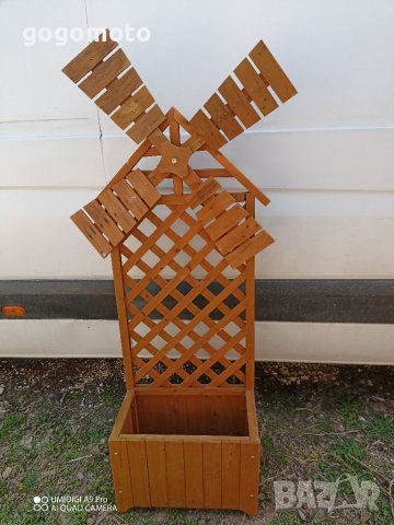 Градински цветарник вятърна мелница , снимка 3 - Декорация за дома - 40080218