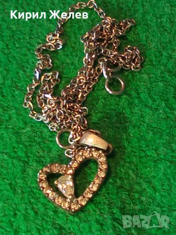 СКЪПОЦЕНЕН СРЕБЪРЕН ИТАЛИАНСКИ СЪРЦЕВИДЕН МЕДАЛЬОН със СРЕБЪРНА ВЕРИЖКА 925 СРЕБРО 28579, снимка 3 - Колиета, медальони, синджири - 41336844