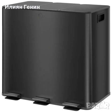 Кошче за боклук HOMCOM с 3 отделения x 15 литра, снимка 10 - Мопове, кофи, четки и метли - 53701626