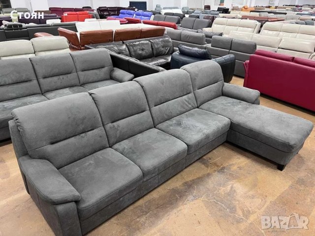 Сив диван от плат четворка с лежанка и функция ракла "PP-HS10002", снимка 11 - Дивани и мека мебел - 39971708