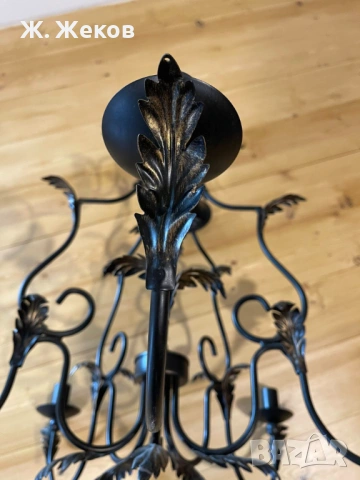 Елегантен винтидж полилей, снимка 8 - Полилеи - 53726200