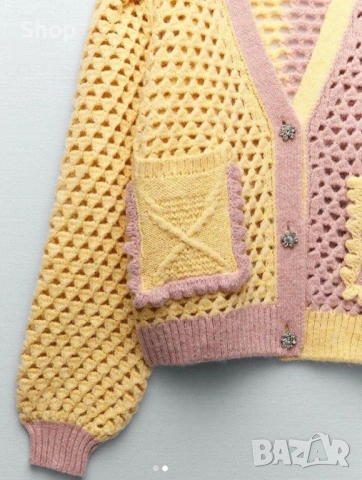 🌼 Жилетка с камъни на Zara , снимка 3 - Жилетки - 53784170