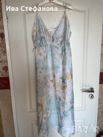 Нова разкошна XL елегантна ежедневна удобна рокля флорален десен нежни цветя , снимка 12 - Рокли - 41674883