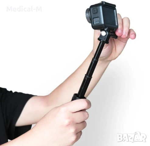Трипод – сгъваем статив, преносим монопод за GoPro Hero, Osmo Action, снимка 5 - Чанти, стативи, аксесоари - 53096952
