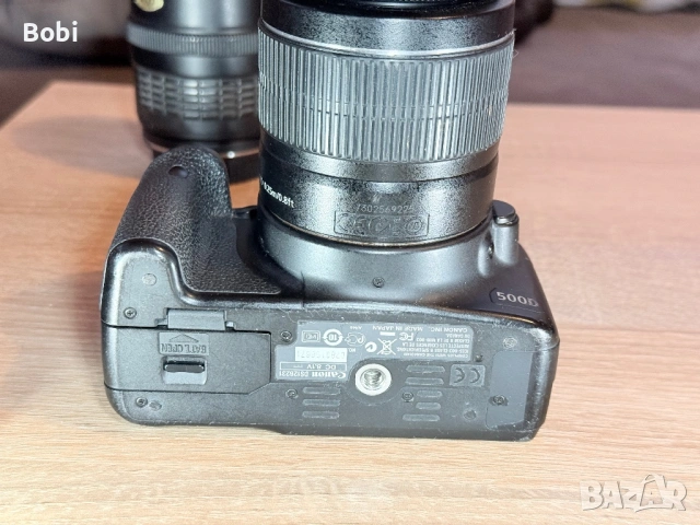 Canon EOS 500D + 2 обектива + 32GB карта + аксесоари, снимка 12 - Фотоапарати - 53864707