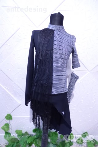 Детска рокля за спортни танци с ресни, снимка 3 - Детски рокли и поли - 39048464